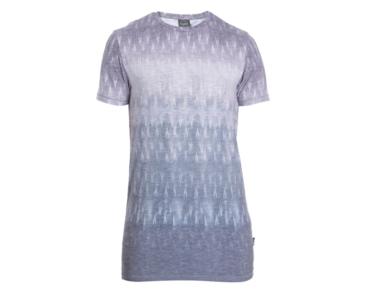 Light Grey All Over Print Crew Neck T-shirt