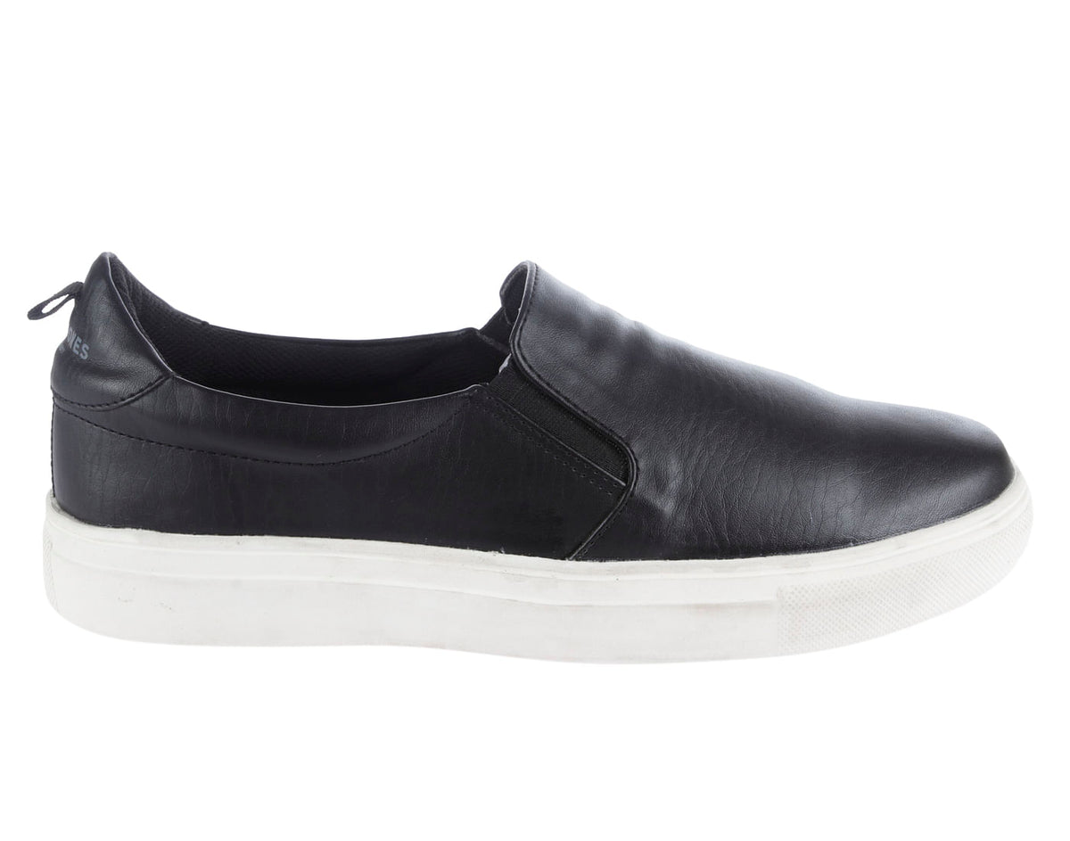 Black Pu Slip On Sneakers - 6