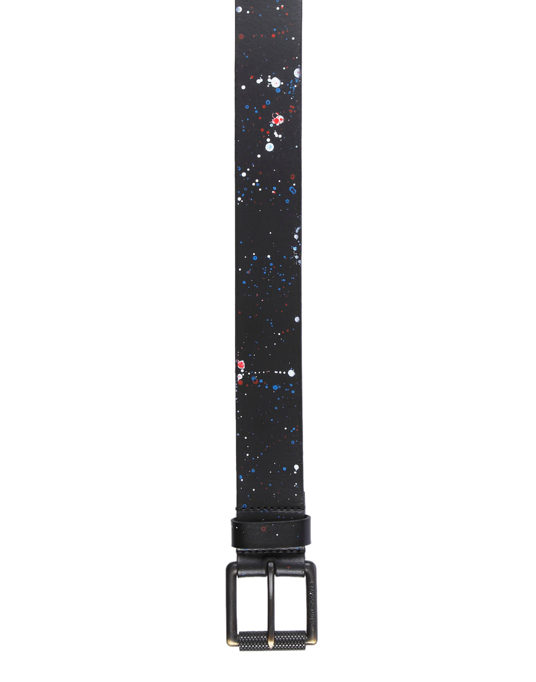Black All Over Print Belt