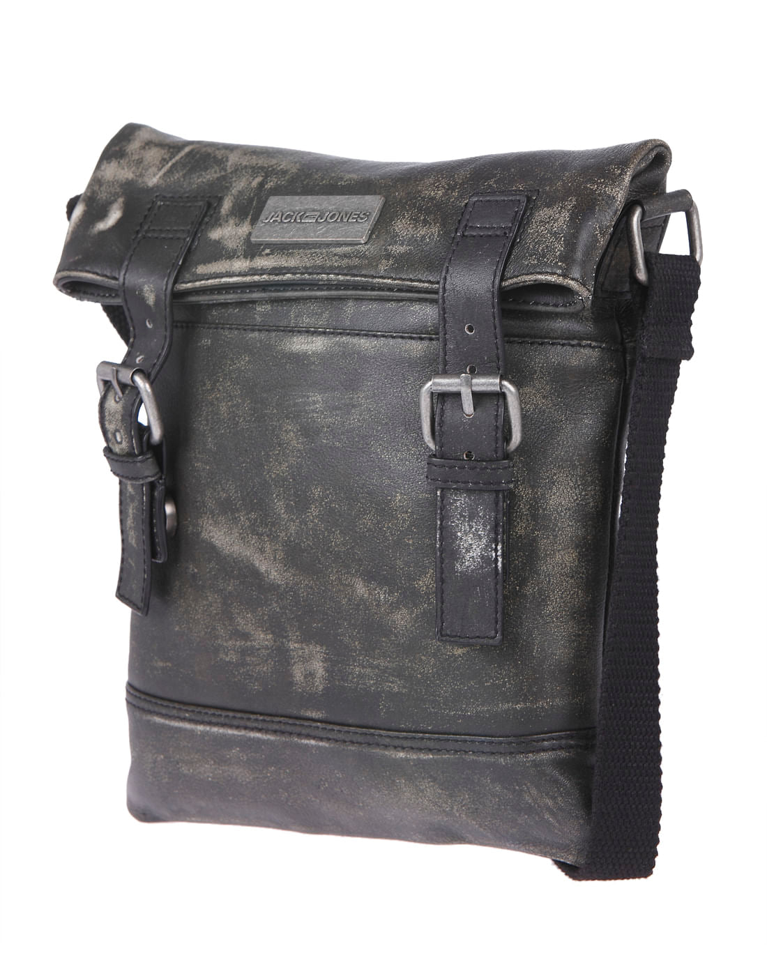 Black Leather Sling Bag