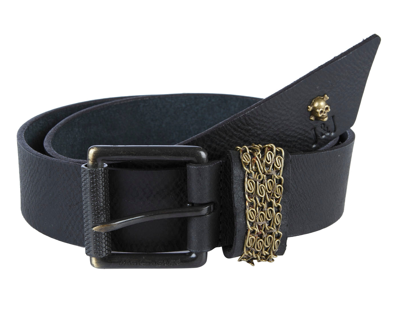 Black Buckle Detail Belt