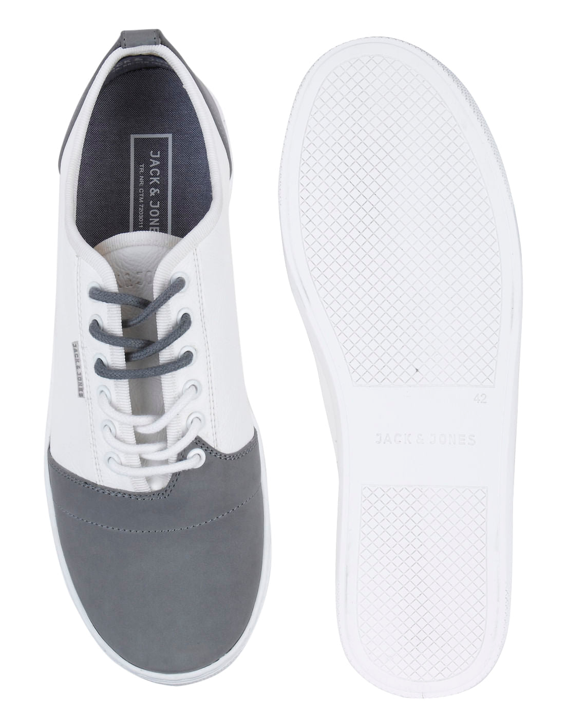 Grey Colourblocked Sneakers