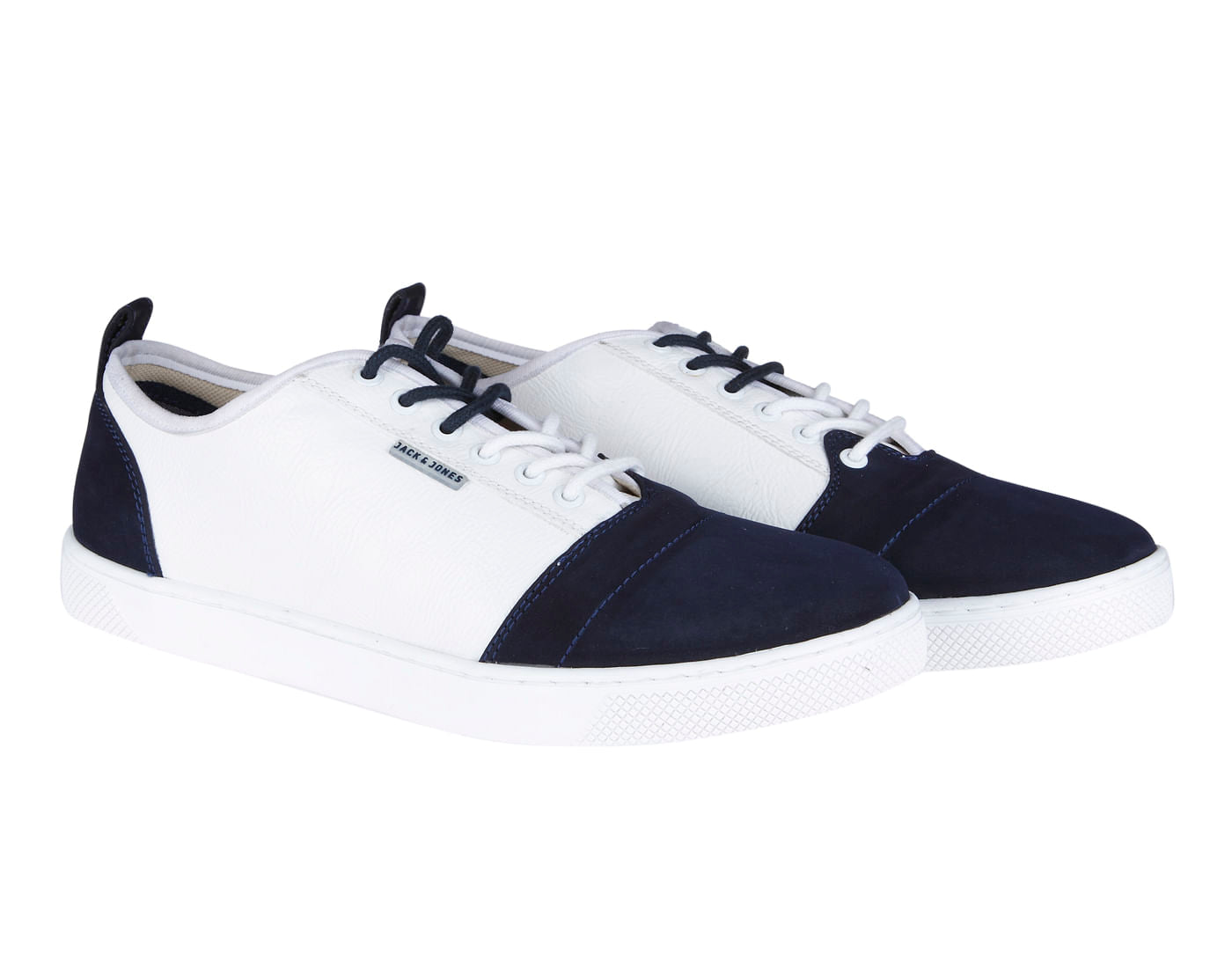 Navy Blue Colourblocked Sneakers