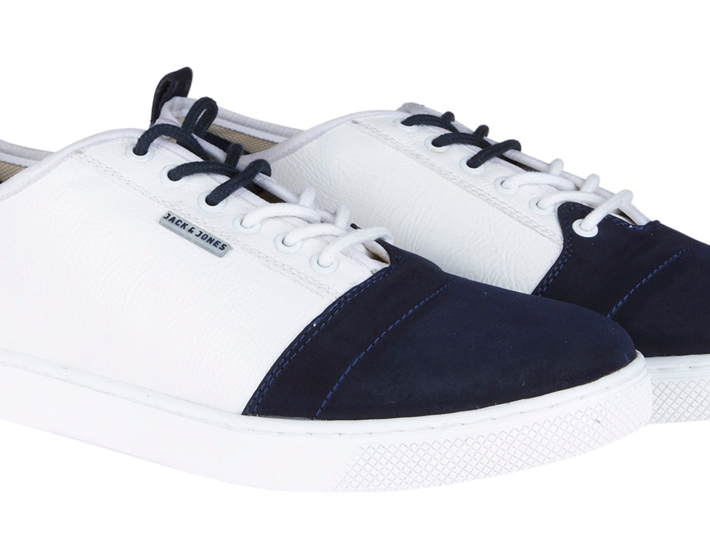 Navy Blue Colourblocked Sneakers