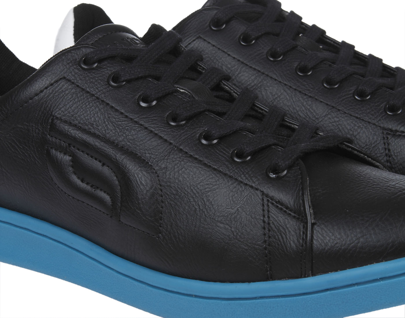 Black Pu Sneakers