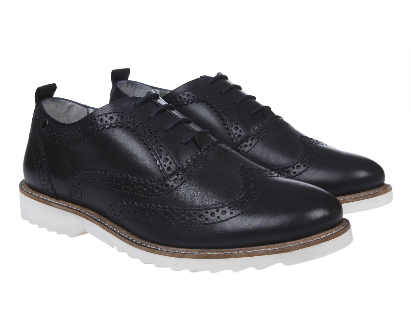Black Leather Brogues