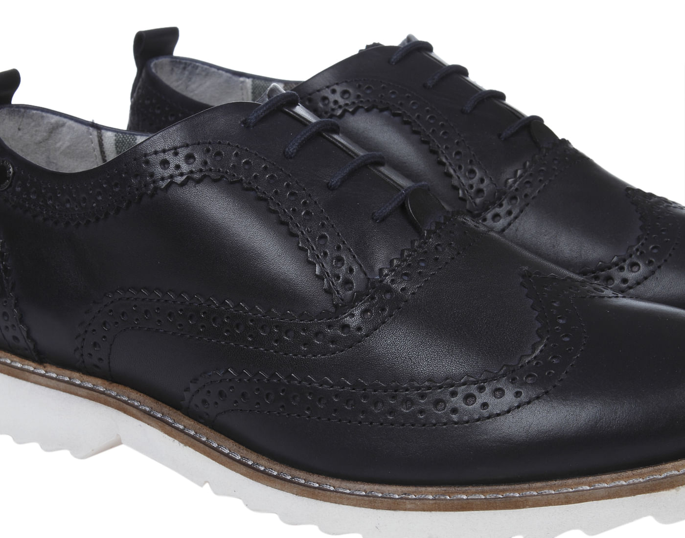 Black Leather Brogues