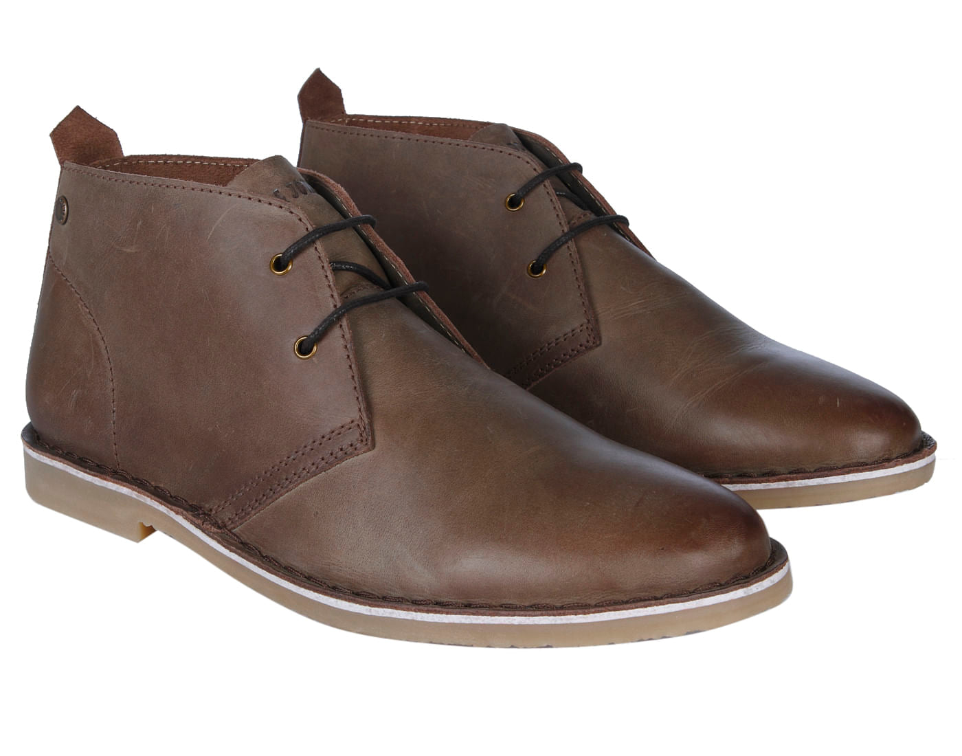 Brown Leather Derby Shoes