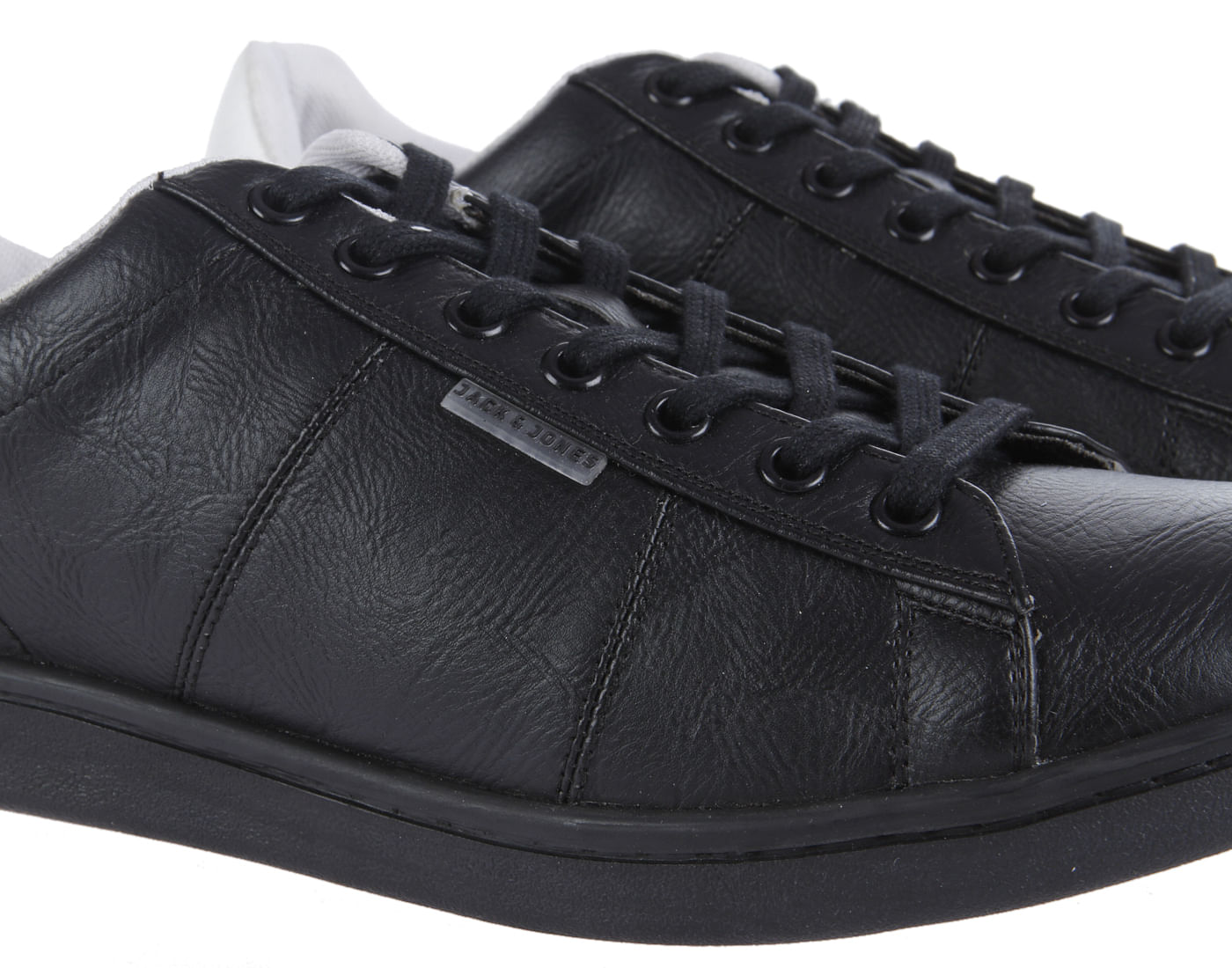 Black PU Sneakers
