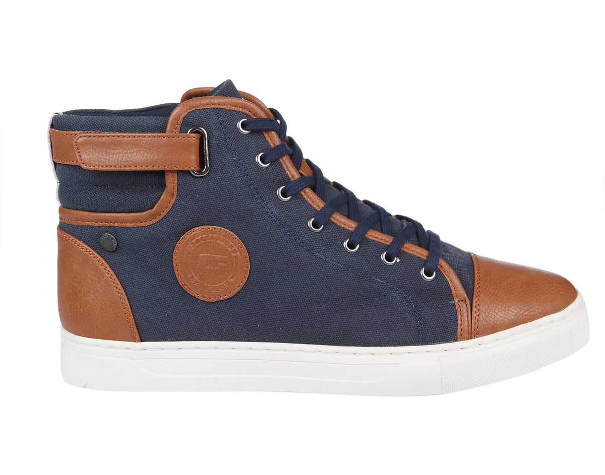 Blue Two Toned High Top Sneakers - 6