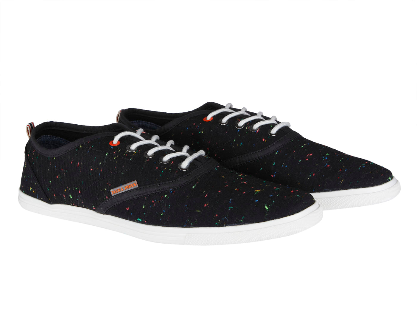 Black Colour Splash Sneakers