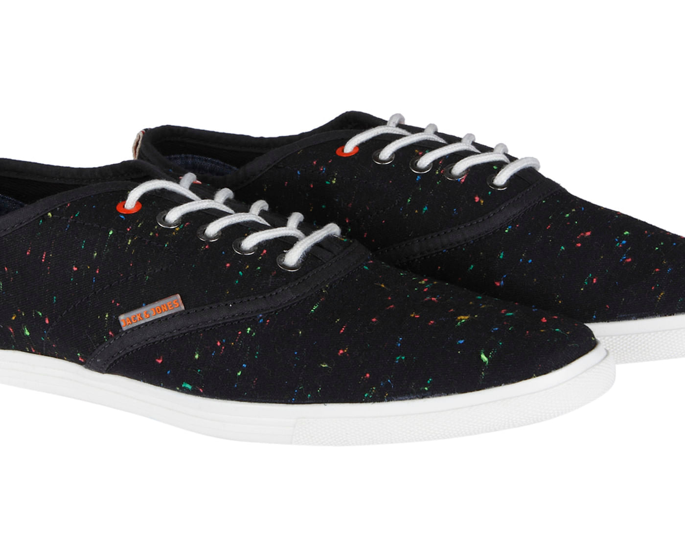 Black Colour Splash Sneakers
