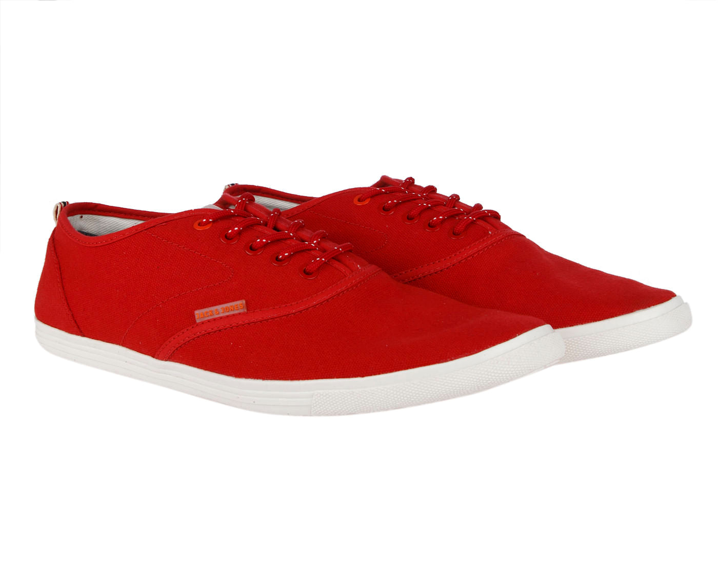 Bright Red Solid Sneakers