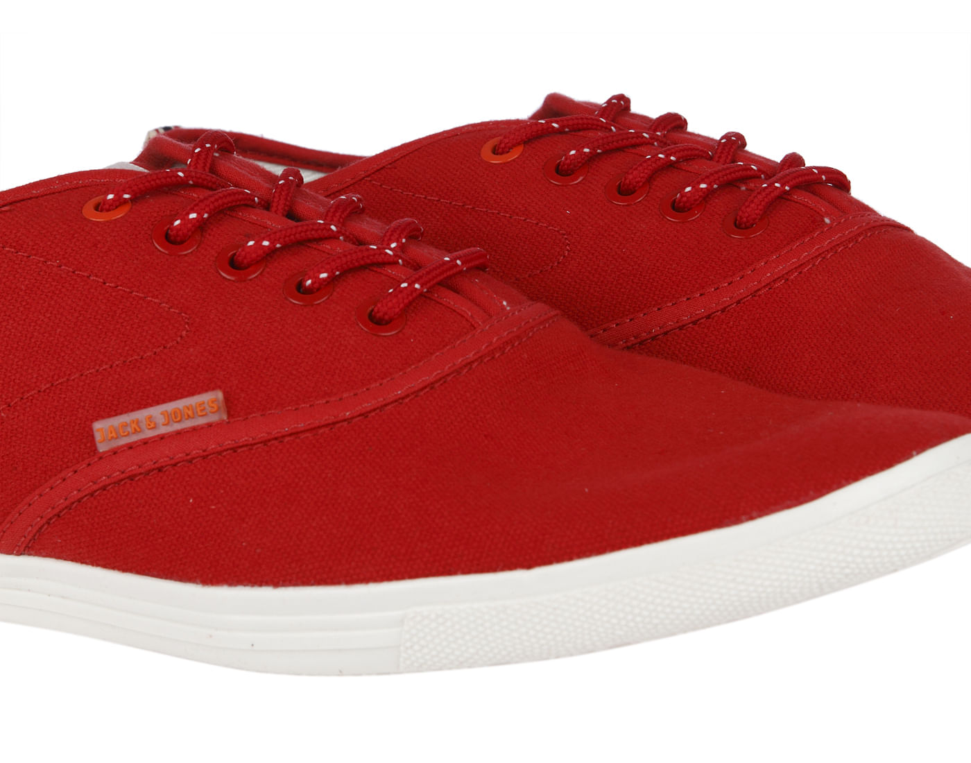 Bright Red Solid Sneakers