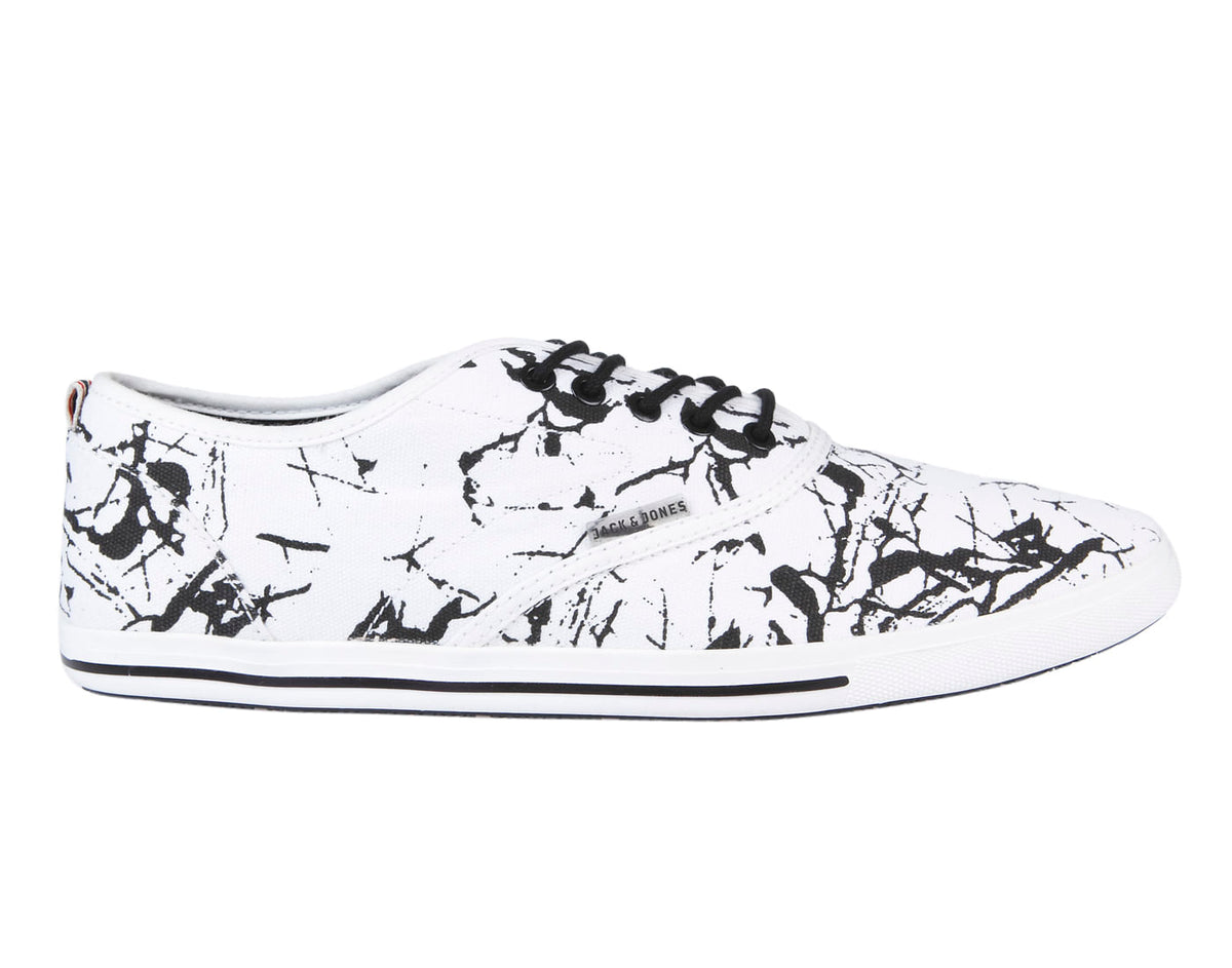 Black & White All Over Print Sneakers - 6