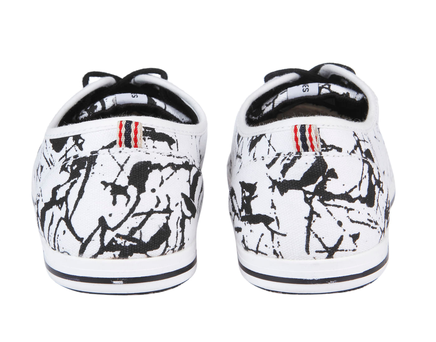 Black & White All Over Print Sneakers