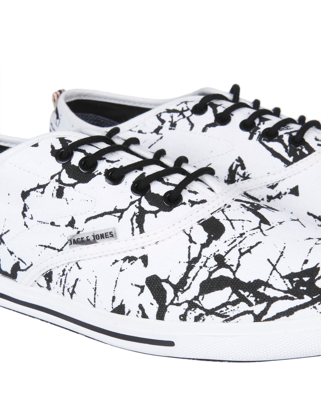 Black & White All Over Print Sneakers