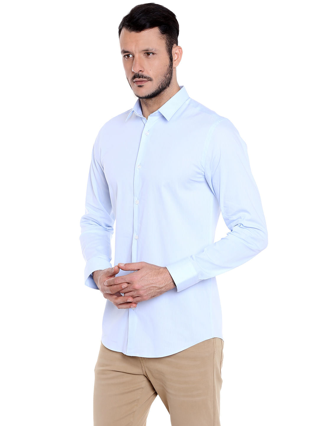 Light Blue Full Sleeves Shirt