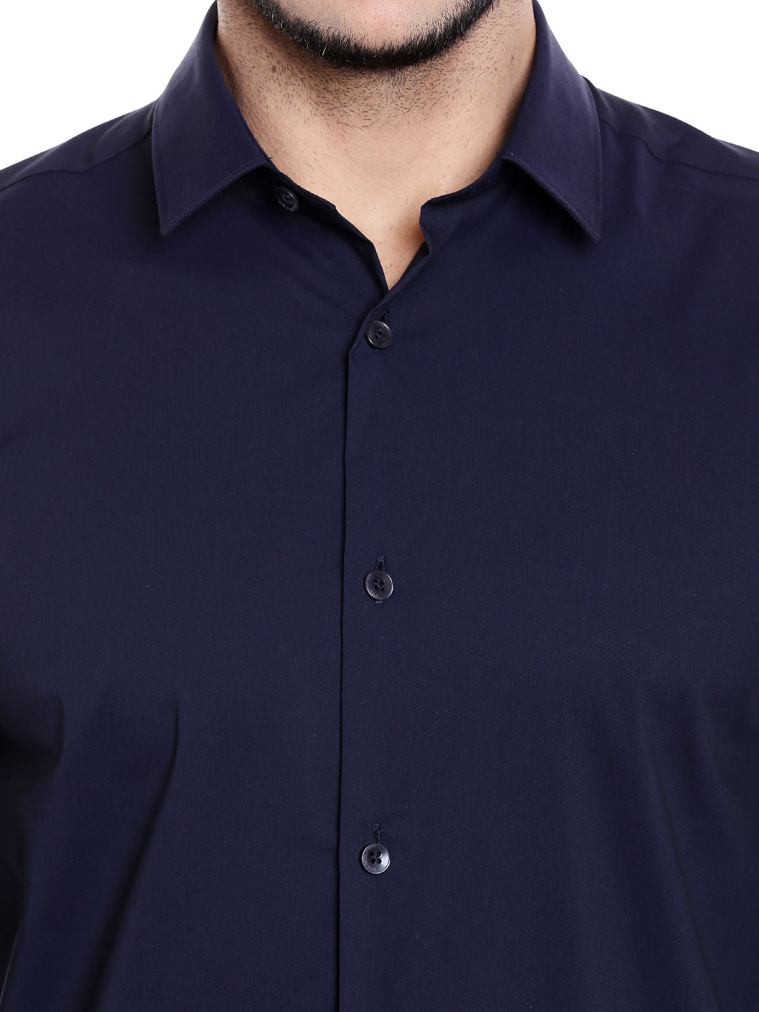 Navy Blue Full Sleeves Shirt