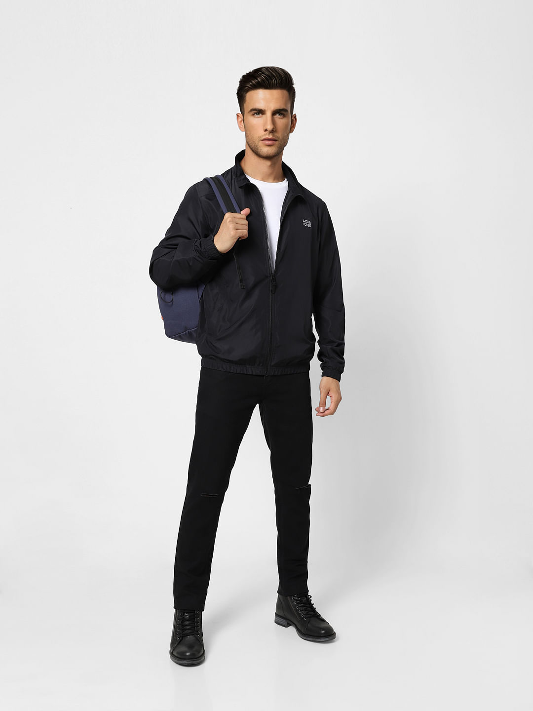 Black Wind Breaker Jacket - S