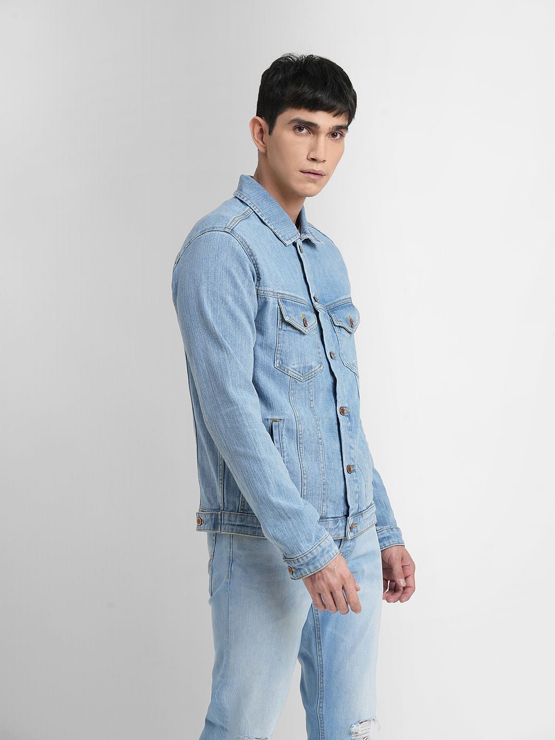 Light Blue Trucker Denim Jacket