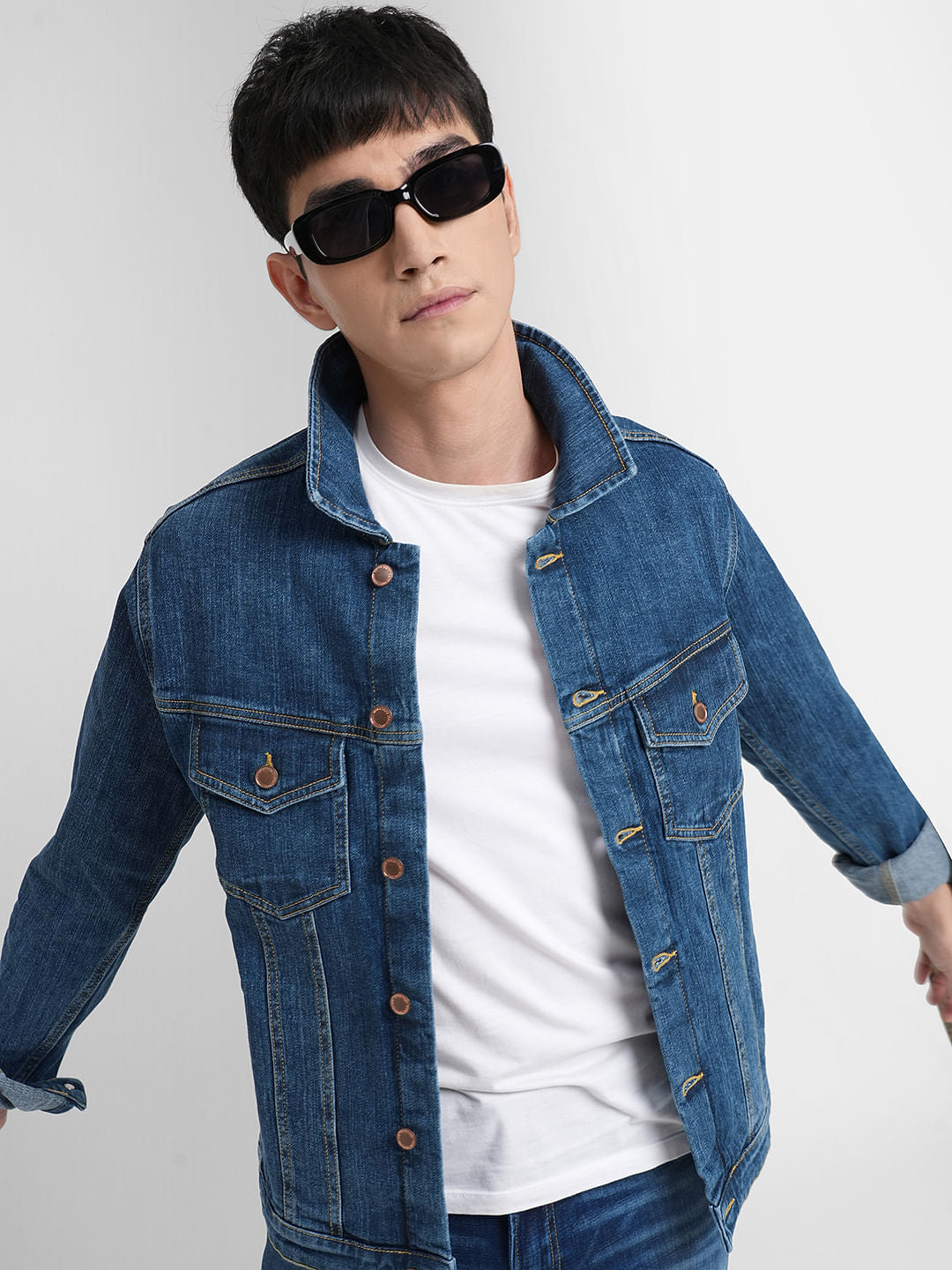 Blue Trucker Denim Jacket - S
