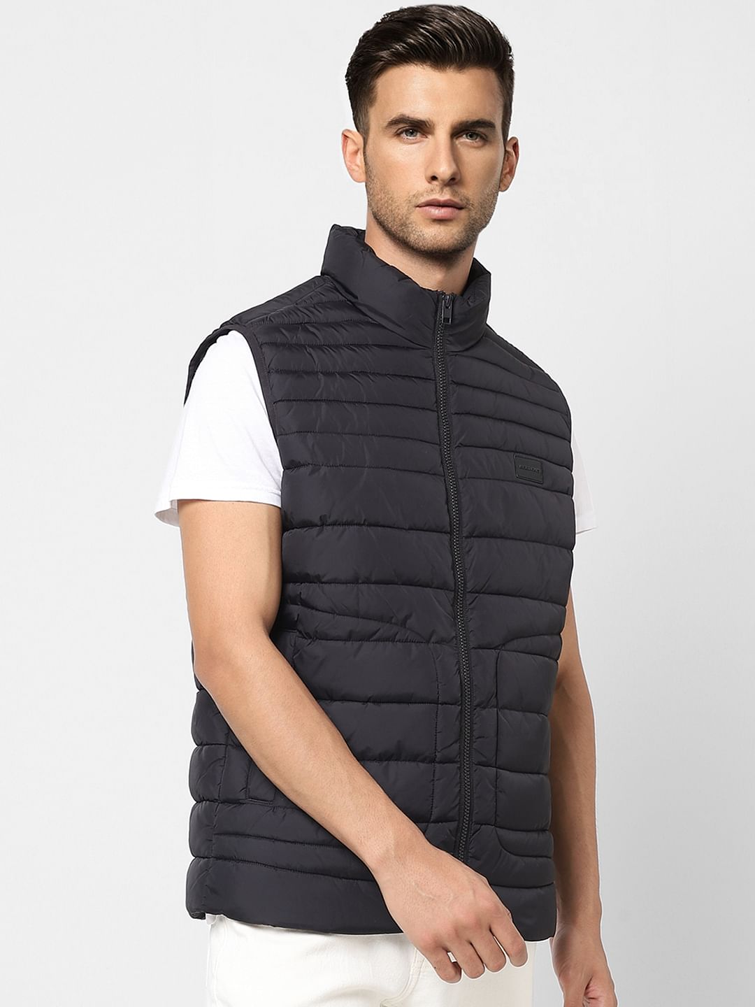 Black Puffer Vest Jacket