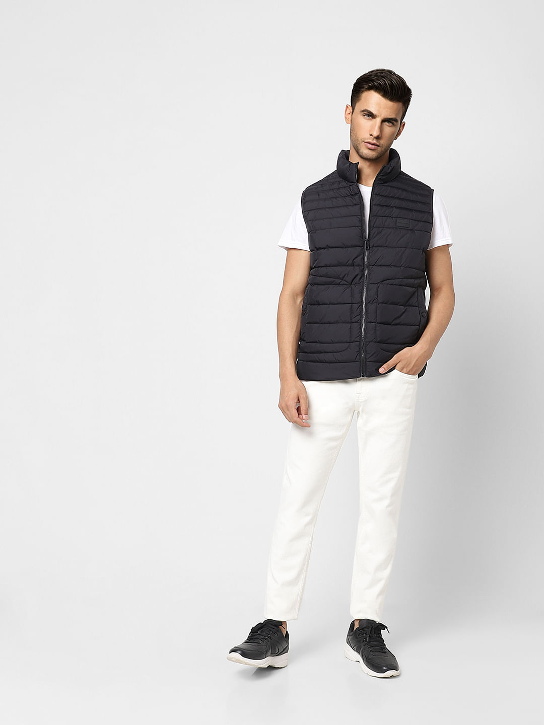 Black Puffer Vest Jacket