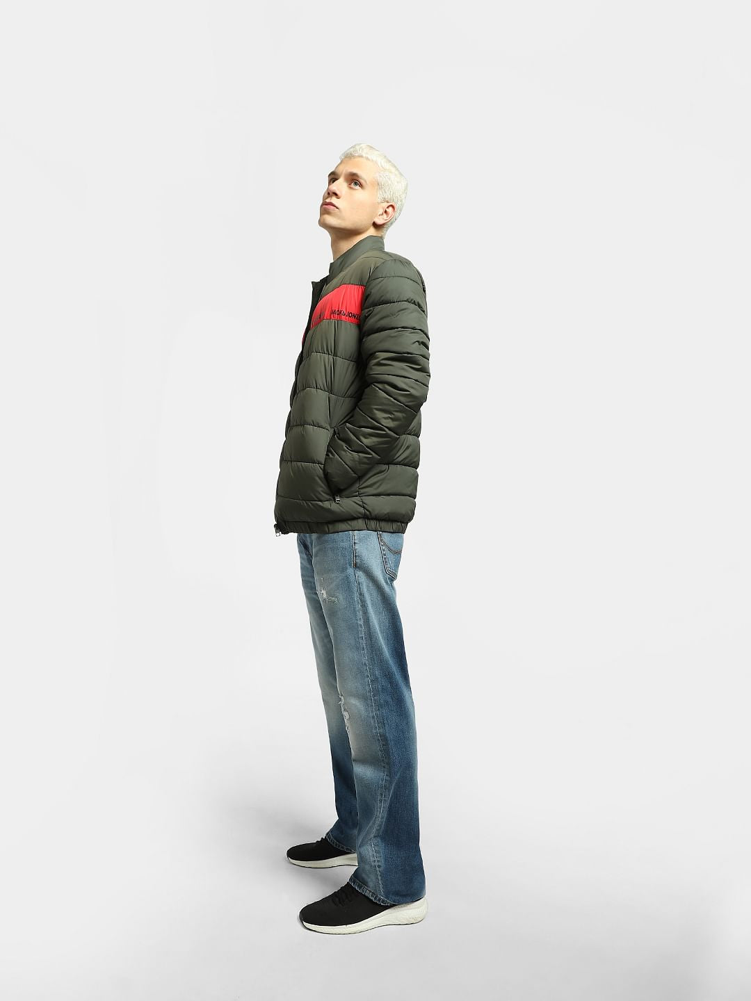 Green Quilted Hooded Puffer Jacket - S