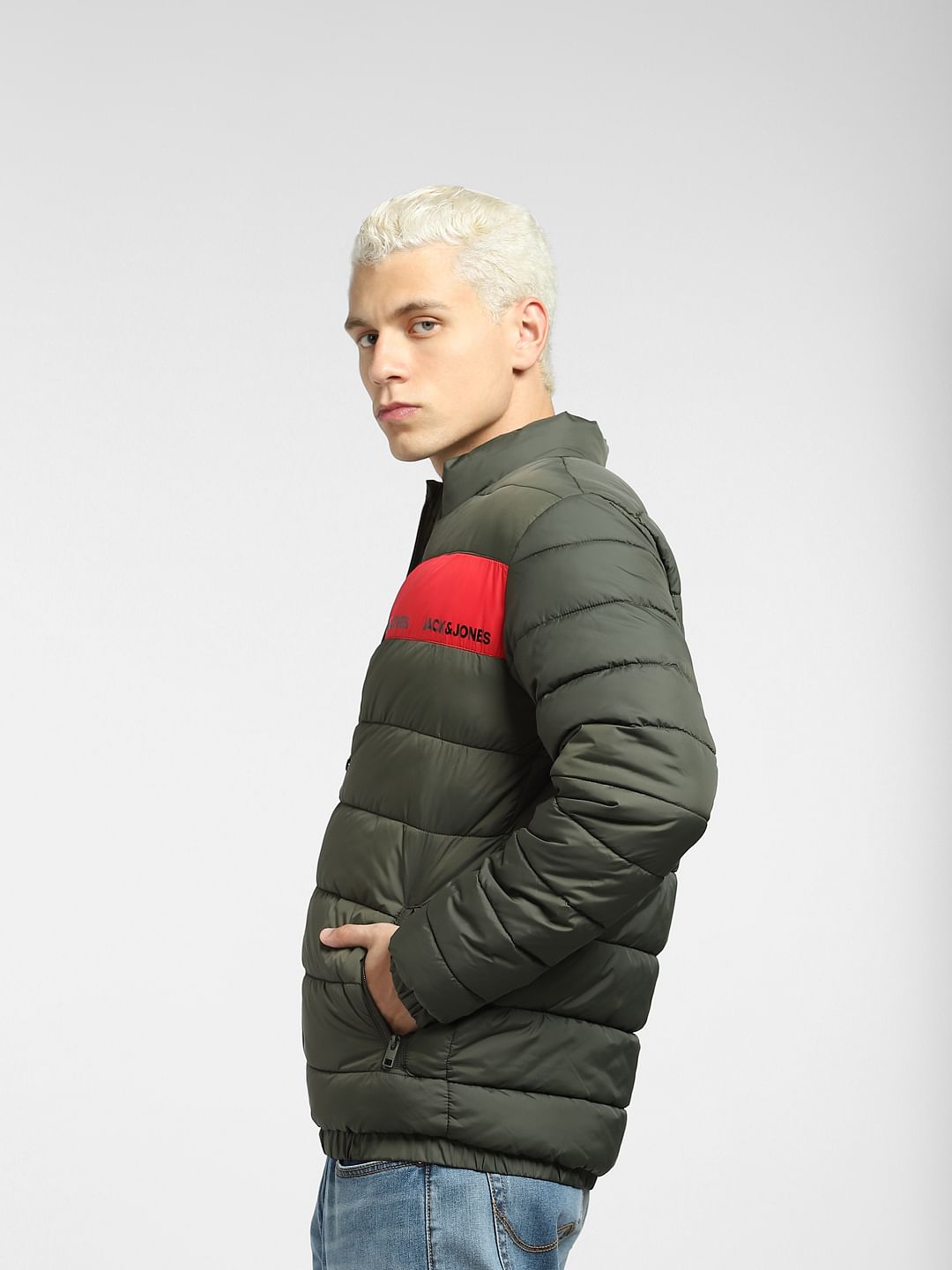 Green Quilted Hooded Puffer Jacket