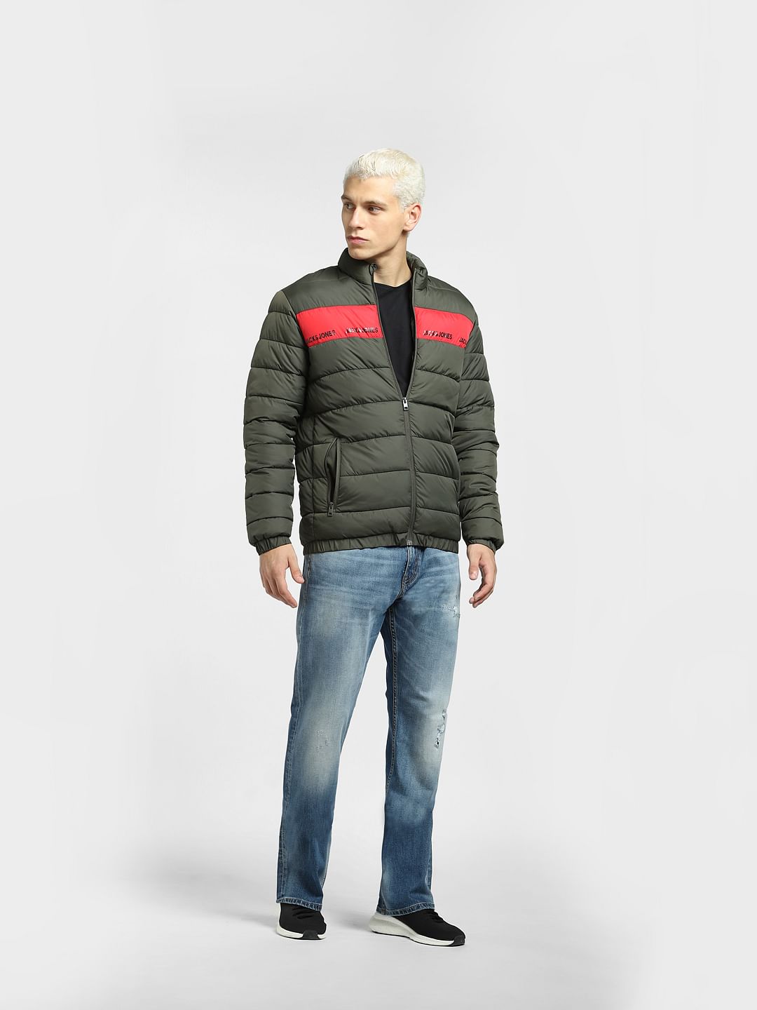 Green Quilted Hooded Puffer Jacket
