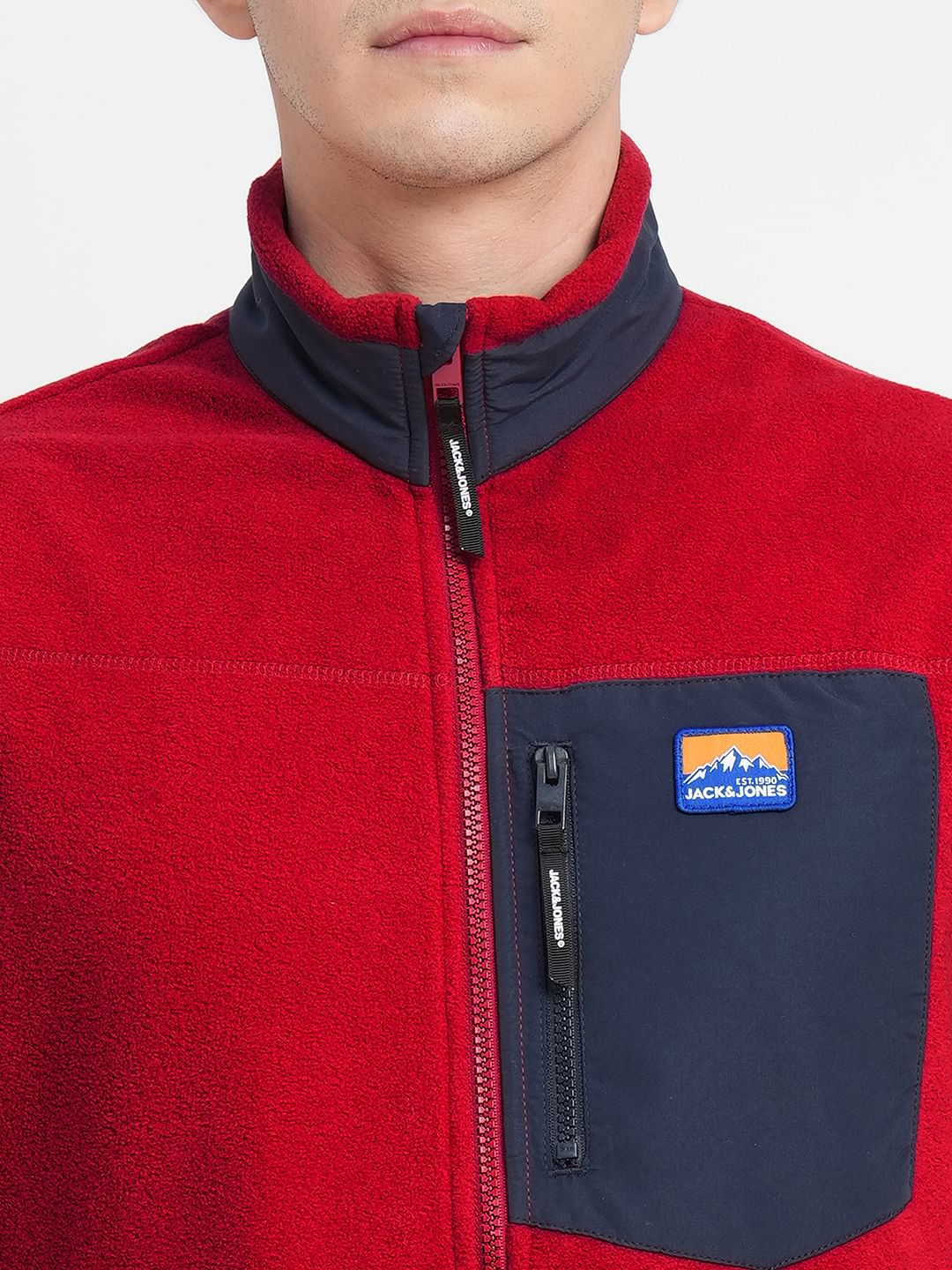 Red Polar Vest Jacket