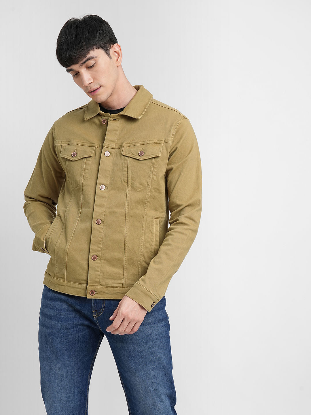 Brown Trucker Denim Jacket