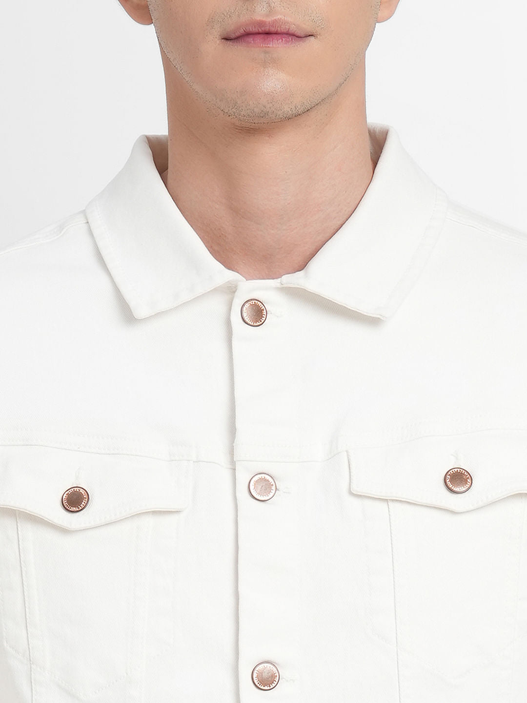 White Trucker Denim Jacket