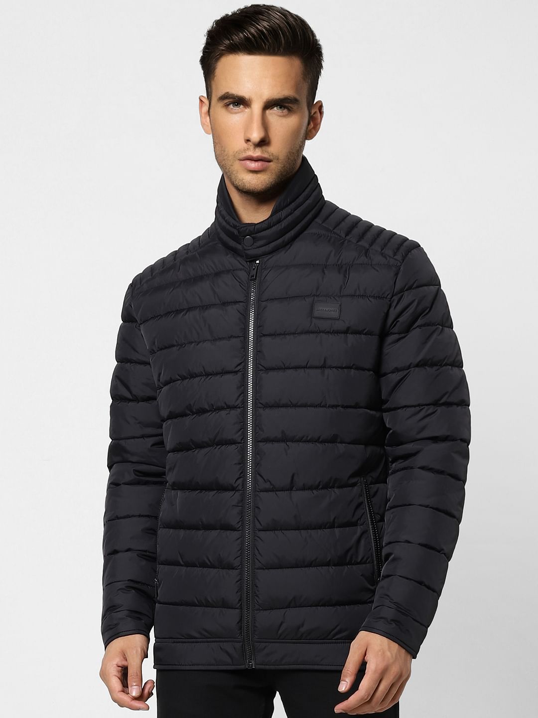Black Quilted Puffer Jacket