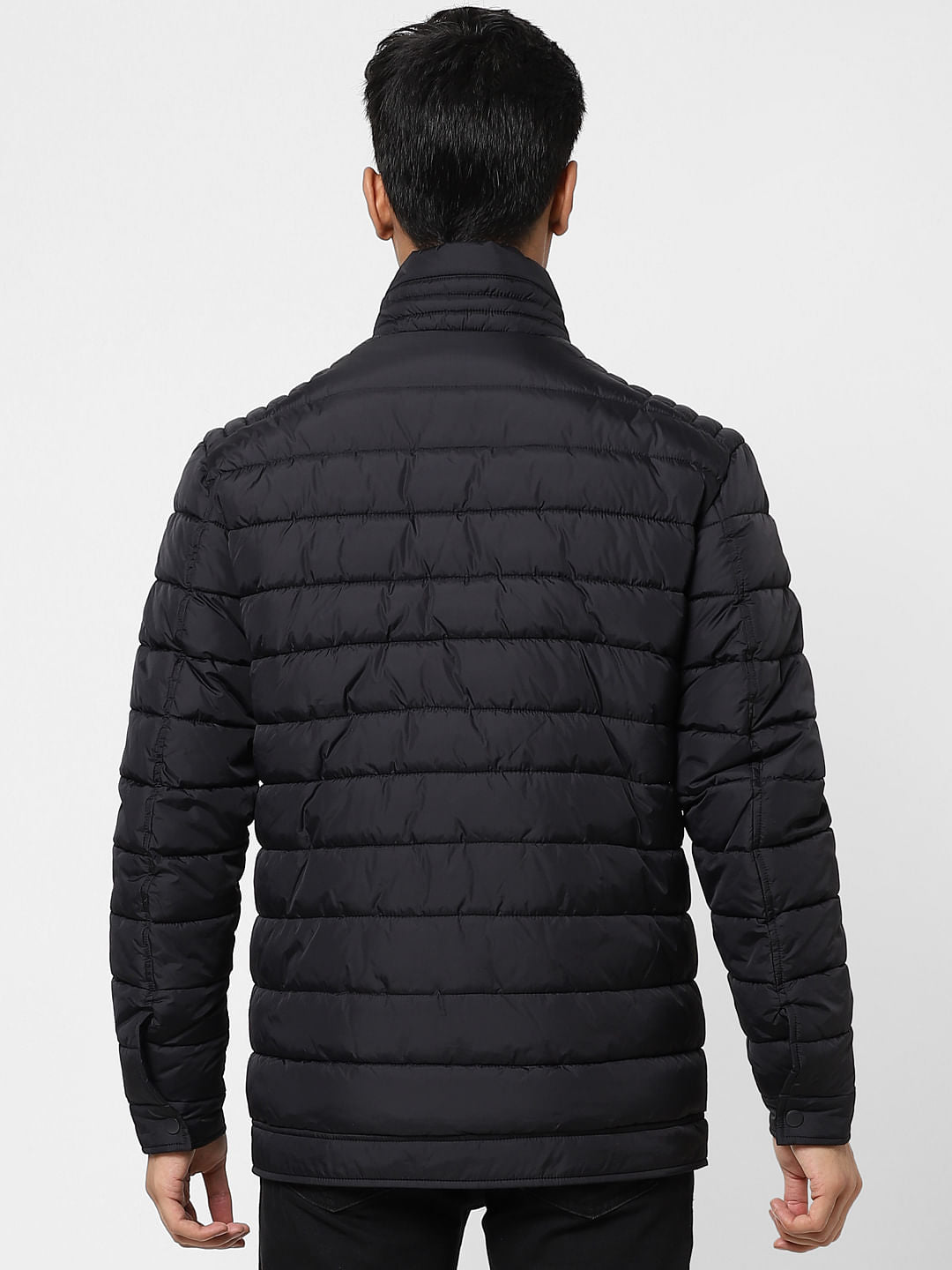 Black Quilted Puffer Jacket