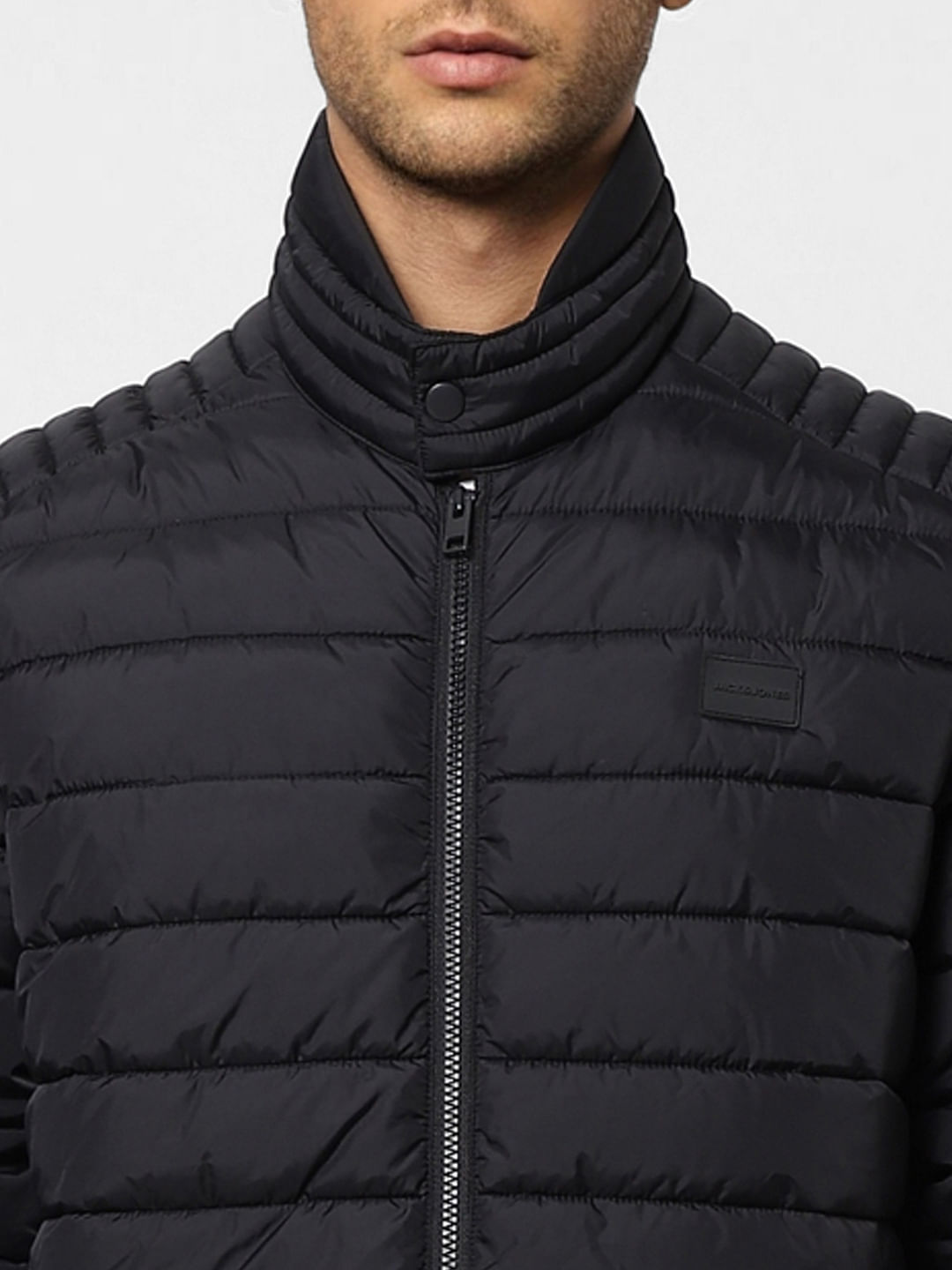 Black Quilted Puffer Jacket