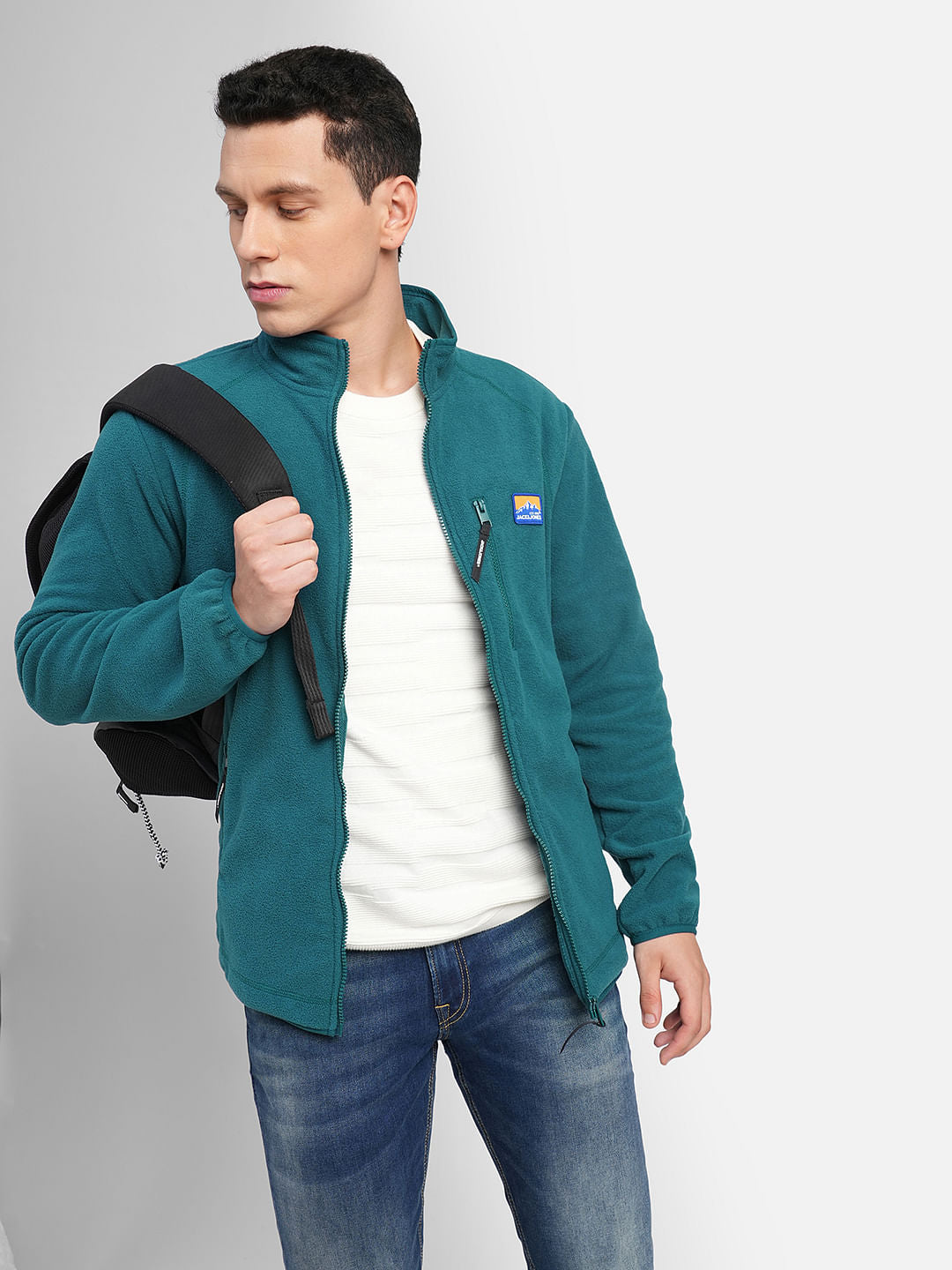 Coral Blue Polar Jacket - S