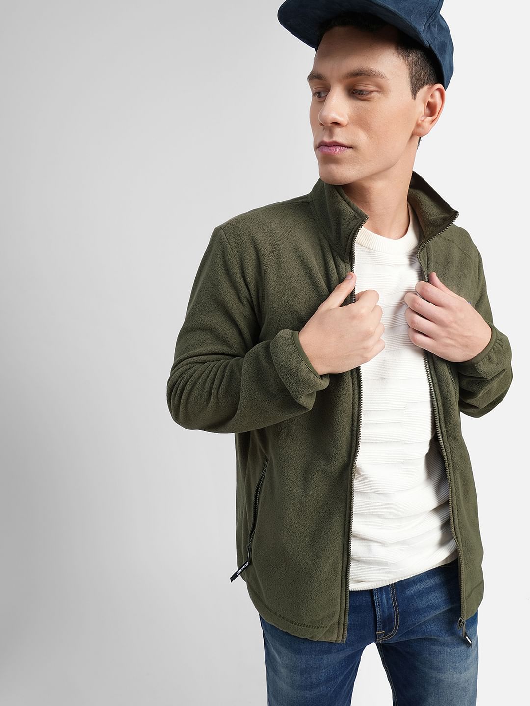 Olive Green Polar Jacket - S