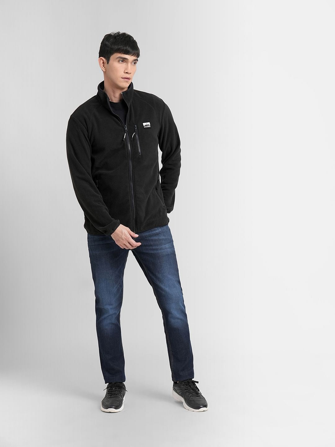 Black High Neck Jacket