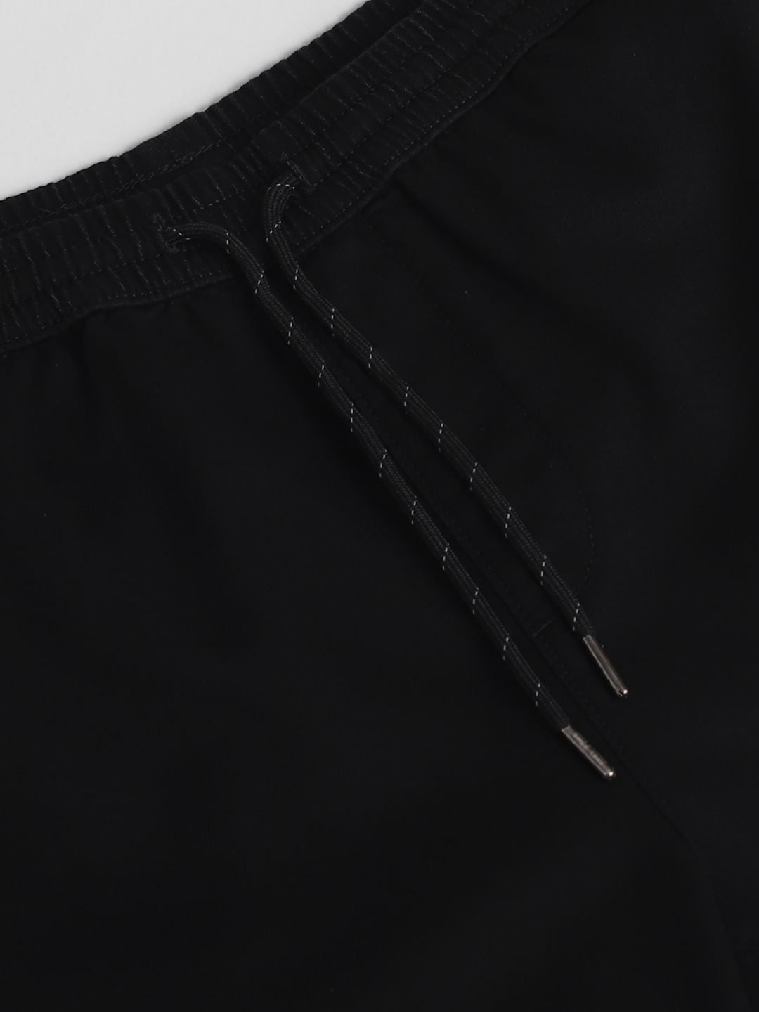 Black Mid Rise Cargos