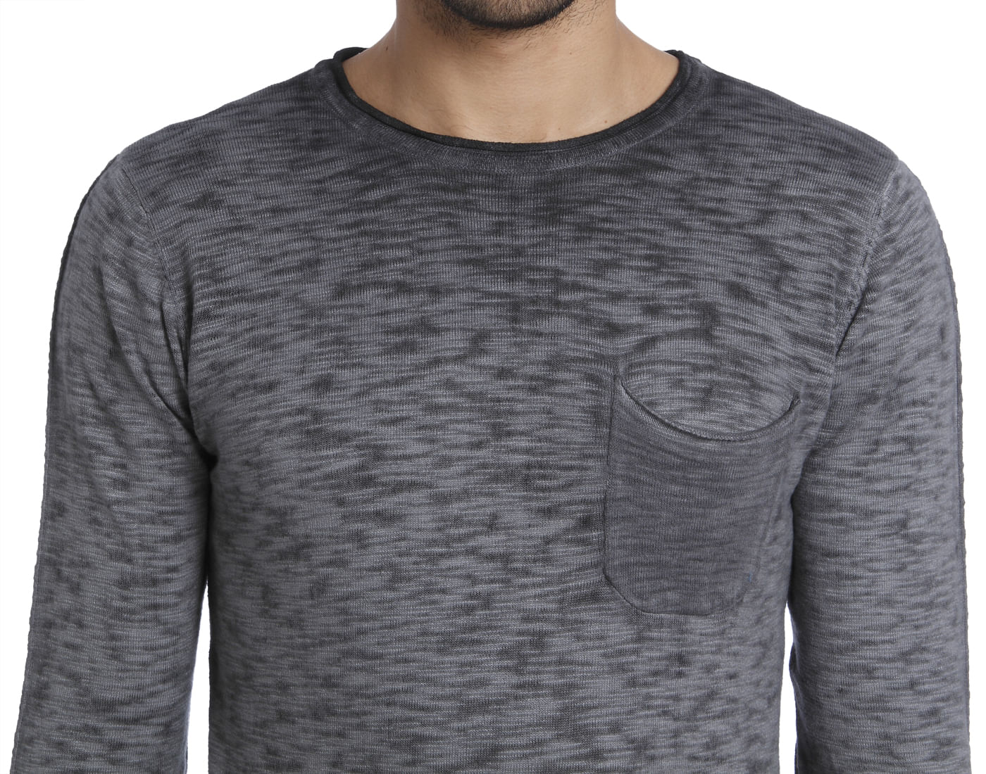 Grey Knit Pullover