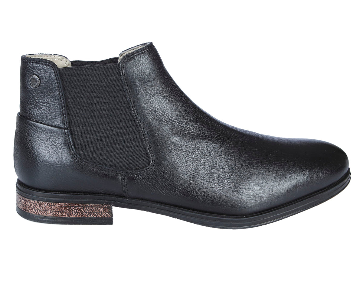 Black Leather Boots - 6