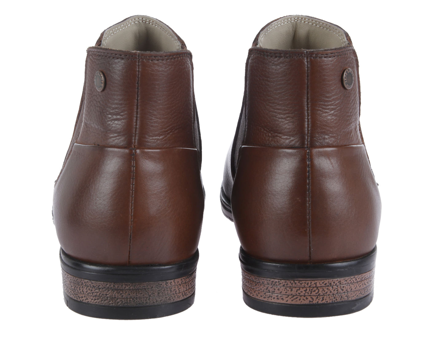 Brown Leather High Top Boots