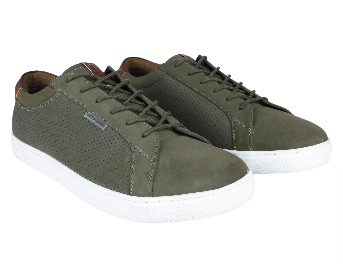 Green Synthetic Suede Sneakers