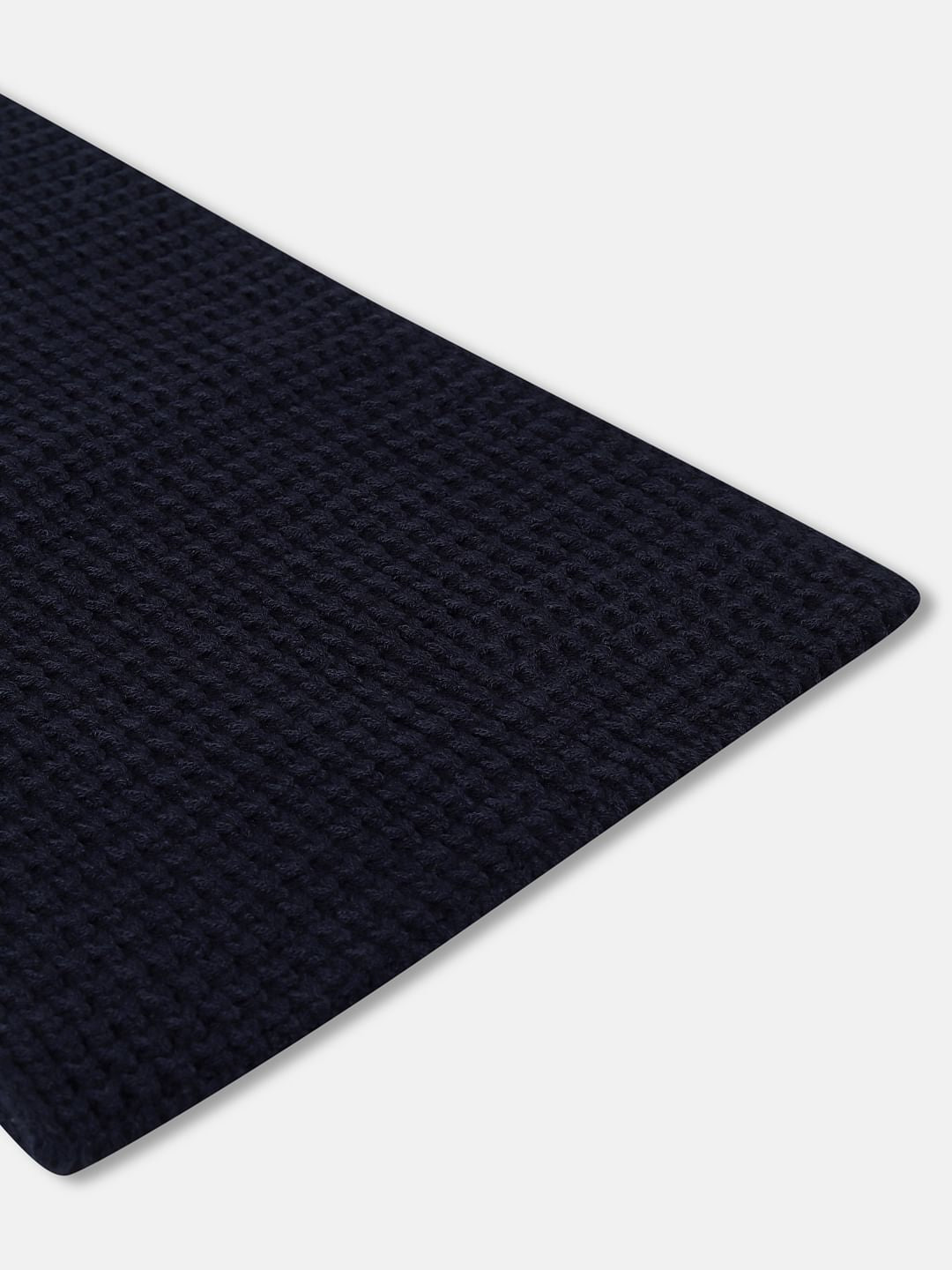 Navy Blue Knit Tube Scarf