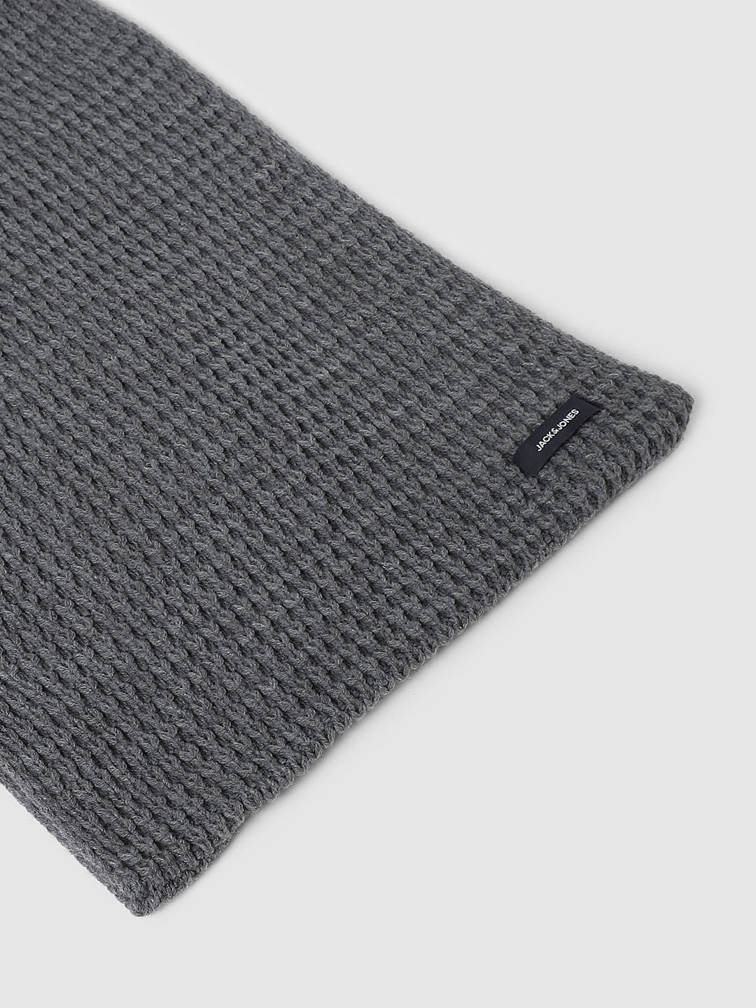 Grey Knit Scarf - ONE