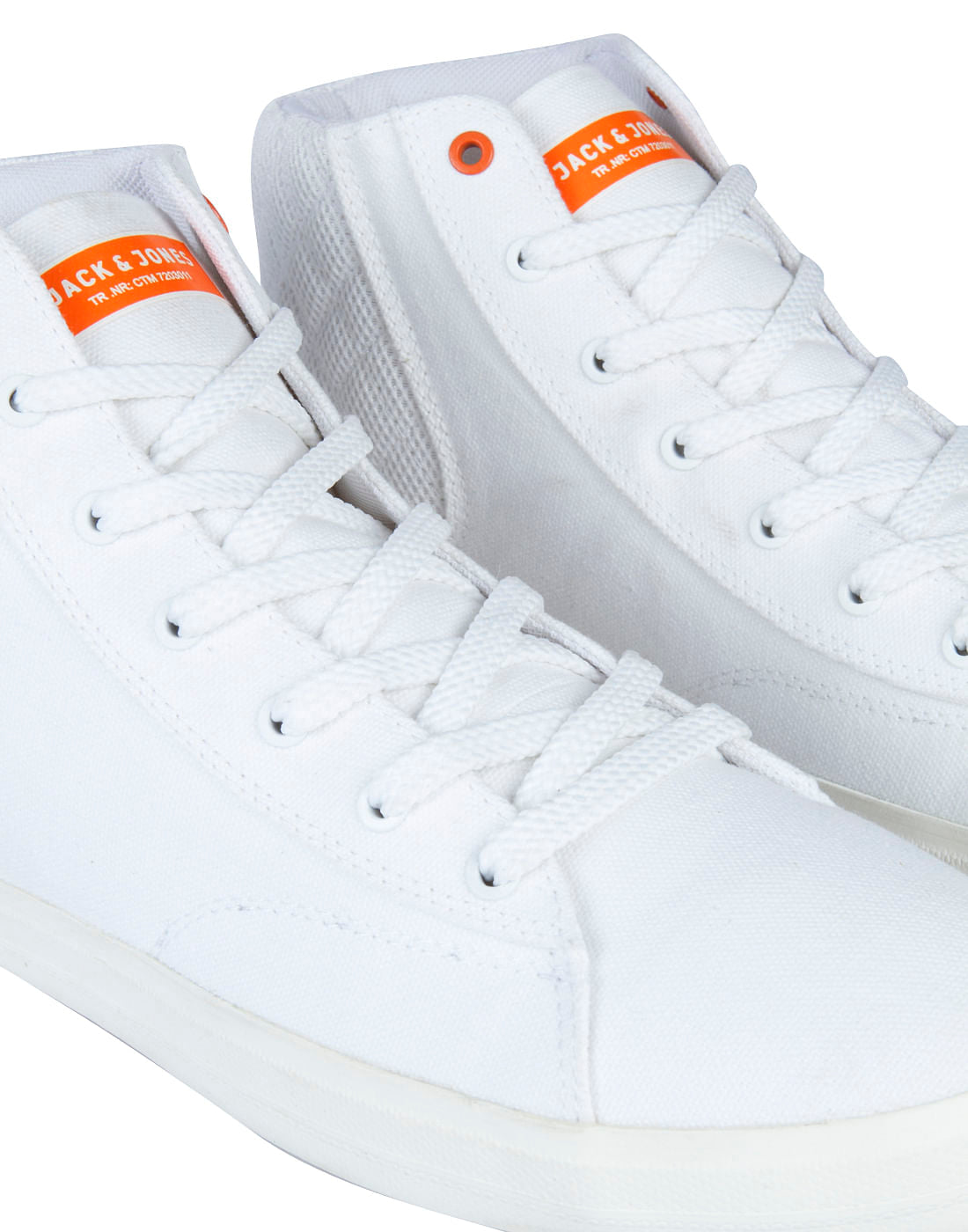 White Ankle High Sneakers