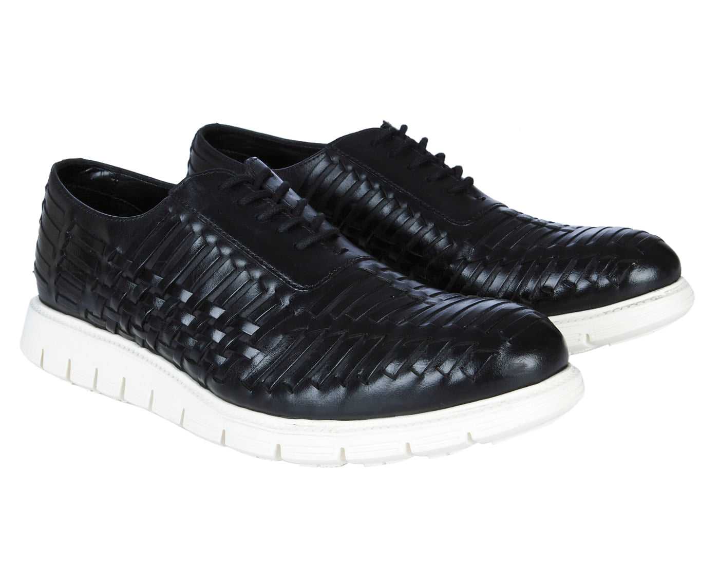 Black Self-Design Sneakers