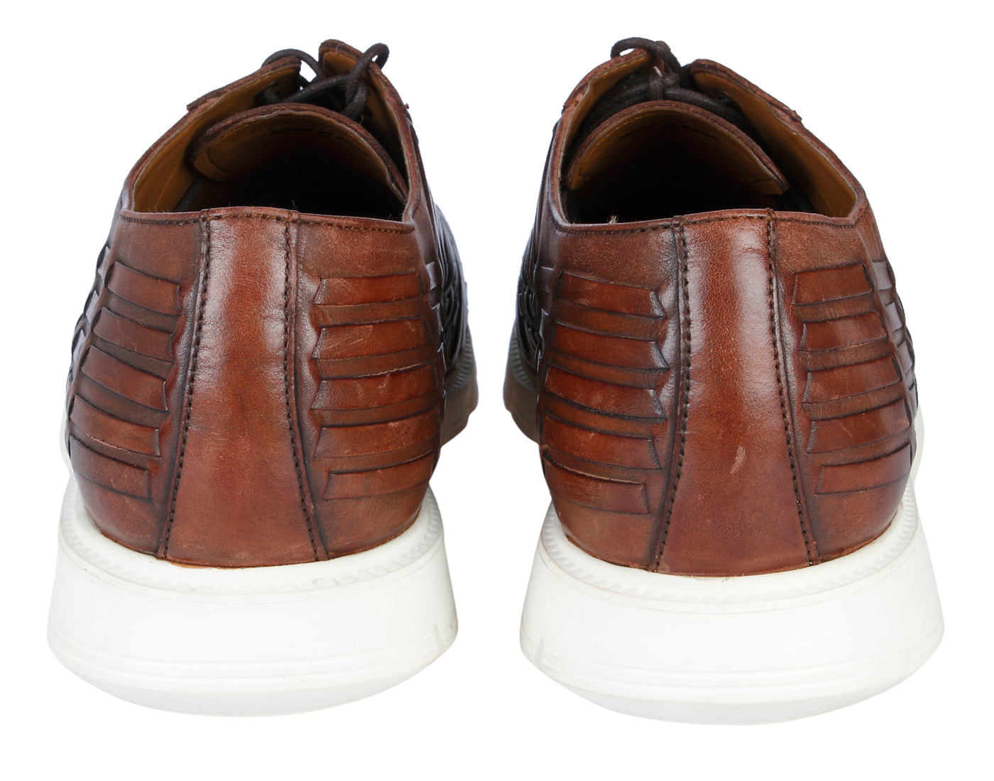 Brown Self-Design Sneakers
